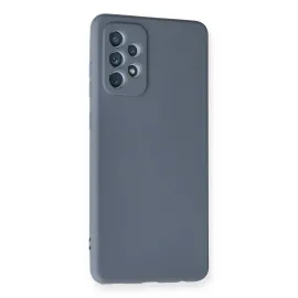 Newface Samsung Galaxy A72 Kılıf Nano Içi Kadife Silikon - Gri