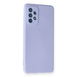 Newface Samsung Galaxy A72 Kılıf Nano Içi Kadife Silikon - Lila