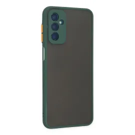 Newface Samsung Galaxy M13 Kılıf Montreal Silikon Kapak - Yeşil