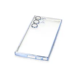 Newface Samsung Galaxy S23 Ultra Kılıf Razer Lensli Silikon - Açık Mavi