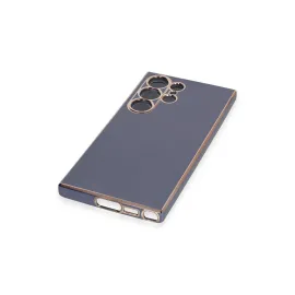 Newface Samsung Galaxy S23 Ultra Kılıf Volet Silikon - Mavi