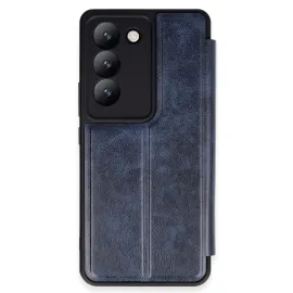 Newface Vivo V30 Lite 4G Kılıf Flip Cover - Lacivert