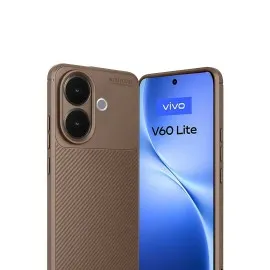 Newface Vivo V60 Lite Auto Focus Karbon Kapak - Kahverengi