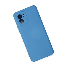 Newface Vivo Y15S Kılıf Nano Içi Kadife Silikon - Mavi