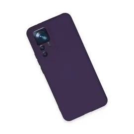 Newface Xiaomi Mi 12T Pro Kılıf Nano Içi Kadife Silikon - Mor