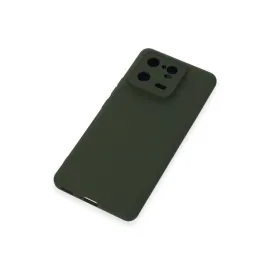 Newface Xiaomi Mi 13 Pro Kılıf Nano Içi Kadife Silikon - Koyu Yeşil