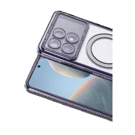 Newface Xiaomi Poco X6 Pro Joke Simli Magneticsafe Kılıf - Derin Mor