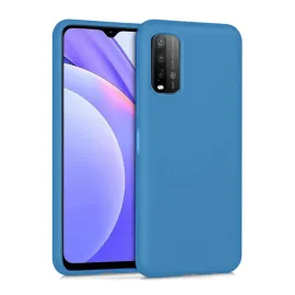 Newface Xiaomi Redmi 9T Kılıf Nano Içi Kadife Silikon - Mavi