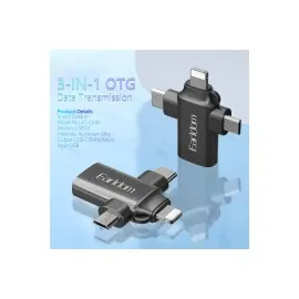 Earldom Ot80 3In1 Otg Dönüştürücü - Siyah