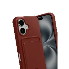 Newface Apple Iphone 17 Kelvin Kartvizitli Silikon - Bordo