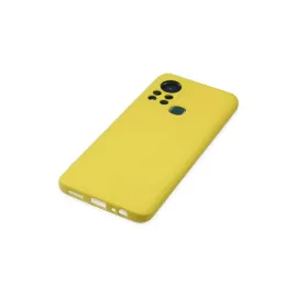 Newface İnfinix Hot 11S Kılıf Nano Içi Kadife Silikon - Sarı