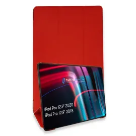 Newface iPad Pro 12.9 (2021) Kılıf Tablet Smart Kılıf - Kırmızı