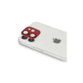Newface iPhone 11 Pers Alüminyum Kamera Lens - Kırmızı