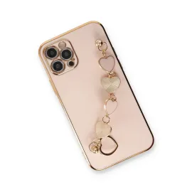 Newface Iphone 12 Pro Max Kılıf Esila Silikon - Pudra