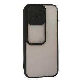 Newface Iphone 13 Pro Kılıf Palm Buzlu Kamera Sürgülü Silikon - Siyah