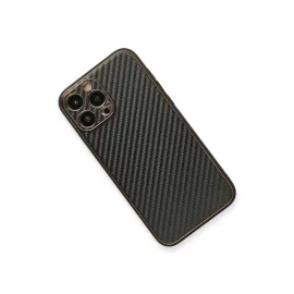 Newface Iphone 13 Pro Max Kılıf Coco Karbon Silikon - Siyah