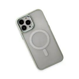 Newface Iphone 15 Pro Kılıf Room Magneticsafe Silikon - Su Yeşili