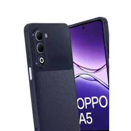 Newface Oppo A5 4G Auto Focus Karbon Kapak - Lacivert