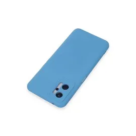 Newface Realme 9I 4G Kılıf Nano Içi Kadife Silikon - Mavi