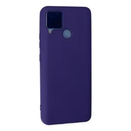 Newface Realme C15 Kılıf Nano Içi Kadife Silikon - Mor