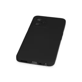 Newface Realme C35 Kılıf Nano Içi Kadife Silikon - Siyah