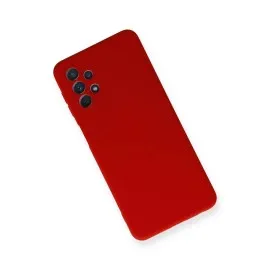 Newface Samsung Galaxy A52 Kılıf Nano Içi Kadife Silikon - Kırmızı