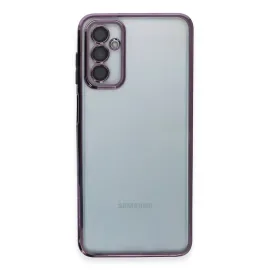 Newface Samsung Galaxy M23 Kılıf Razer Lensli Silikon - Mor