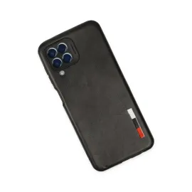 Newface Samsung Galaxy M33 Kılıf Loop Deri Silikon - Siyah