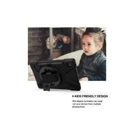 Newface Samsung Galaxy P610 Tab S6 Lite 10.4 Kılıf Amazing Tablet Kapak - Siyah