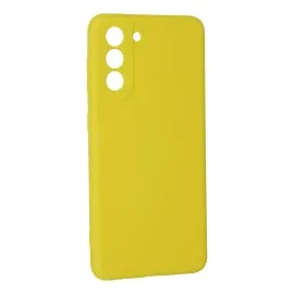 Newface Samsung Galaxy S21 Kılıf Nano Içi Kadife Silikon - Sarı
