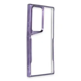 Newface Samsung Galaxy S25 Ultra Kılıf Boyi Silikon Kapak - Derin Mor