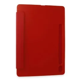 Newface Samsung Galaxy Tab A9 Plus Kılıf Kalemlikli Mars Tablet Kılıfı - Kırmızı