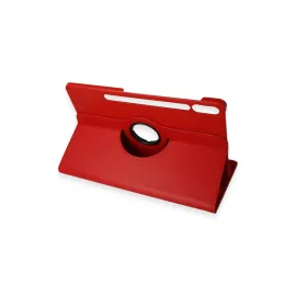 Newface Samsung Galaxy X610 Tab S9 FE Plus 12.4 Kılıf 360 Tablet Deri Kılıf - Kırmızı