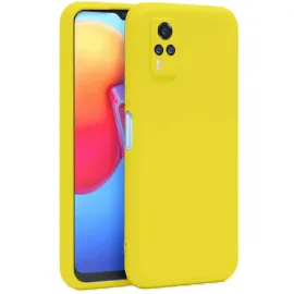 Newface Vivo Y53S Kılıf Nano Içi Kadife Silikon - Sarı