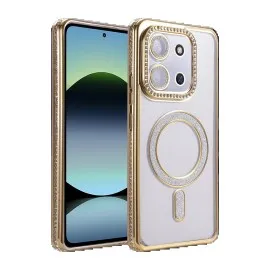 Newface Xiaomi Redmi 15C 4G Joke Simli Magneticsafe Kılıf - Gold