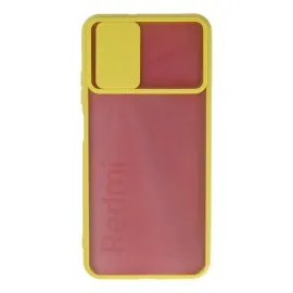 Newface Xiaomi Redmi 9T Kılıf Palm Buzlu Kamera Sürgülü Silikon - Sarı