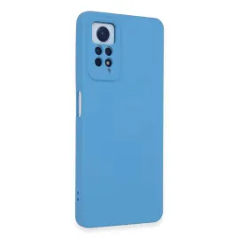 Newface Xiaomi Redmi Note 12 Pro 4G Kılıf Nano Içi Kadife Silikon - Mavi