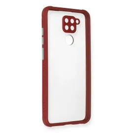 Newface Xiaomi Redmi Note 9 Kılıf Miami Şeffaf Silikon - Fuşya