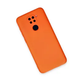 Newface Xiaomi Redmi Note 9 Kılıf Nano Içi Kadife Silikon - Turuncu