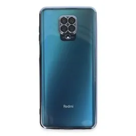 Newface Xiaomi Redmi Note 9 Pro Kılıf Razer Lensli Silikon - Açık Mavi