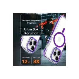 Joko Iphone 15 Pro Max Bella Magsafe Kapak - Derin Mor