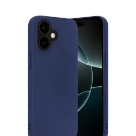 Newface Apple Iphone 17 Nano Içi Kadife Silikon - Lacivert