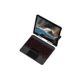 Newface T5209D Ipad Pro 12.9 (2021) Kılıf İnter Ledli Klavyeli Tablet Kılıfı - Siyah