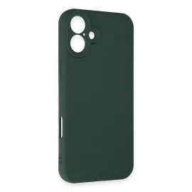 Newface Iphone 16 Plus Kılıf First Silikon - Koyu Yeşil