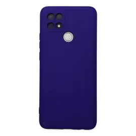 Newface Oppo A15 Kılıf Nano Içi Kadife Silikon - Mor