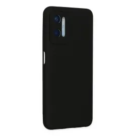 Newface Oppo A96 Kılıf Nano Içi Kadife Silikon - Siyah