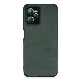 Newface Realme C35 Kılıf Loop Deri Silikon - Yeşil