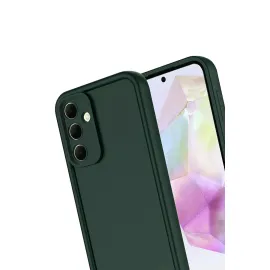 Newface Samsung Galaxy A17 5G Viera Silikon - Koyu Yeşil