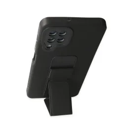 Newface Samsung Galaxy A22 Kılıf Mega Standlı Silikon - Siyah