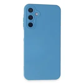 Newface Samsung Galaxy A55 5G Kılıf Nano Içi Kadife Silikon - Mavi